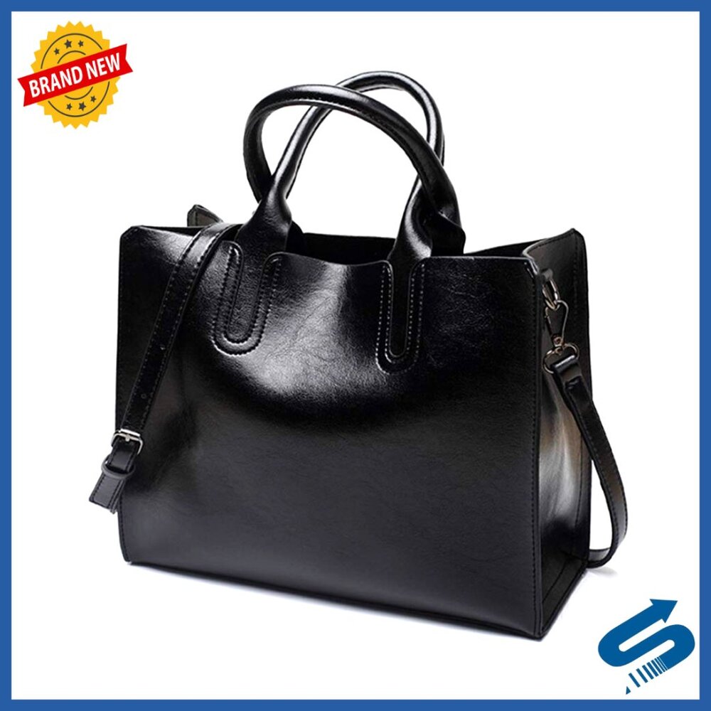 Large Tote Bag Designer Satchel Adjustable Shoulder Strap Waterproof Leather
